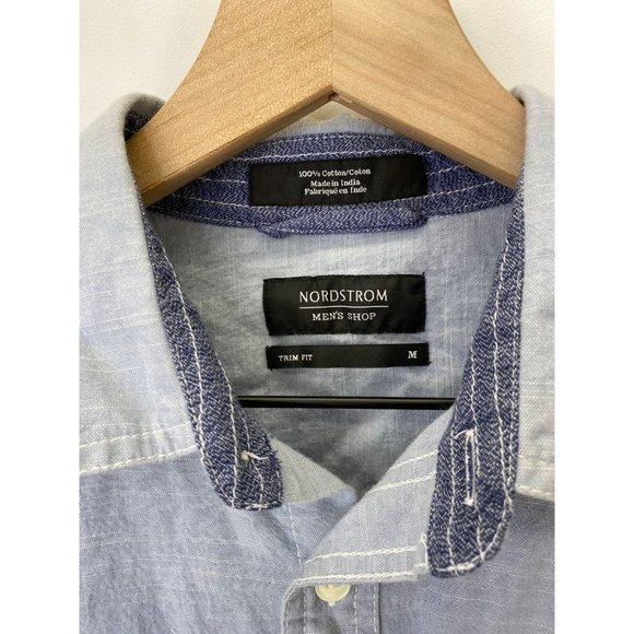 Nordstrom Long Sleeve Button-Down Shirt Size M - Picture 5 of 5